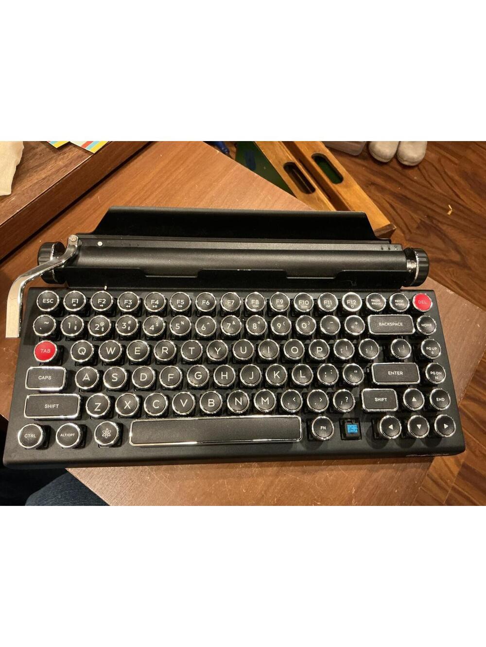 Qwerkywriter S Wireless Typewriter-Style Mechanical Keyboard Bluetooth USB